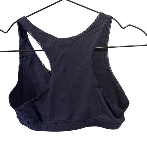 Eberjey Pima Goddess Everyday Tank Bralette Small Navy Blue - Picture 4 of 6
